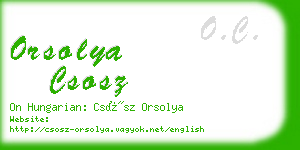 orsolya csosz business card